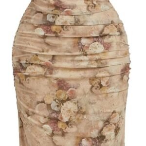 Women's Floral Spring Summer Wedding Guest Dress Bridal Shower Cocktail Tea Party Beach Midi Sun Dress